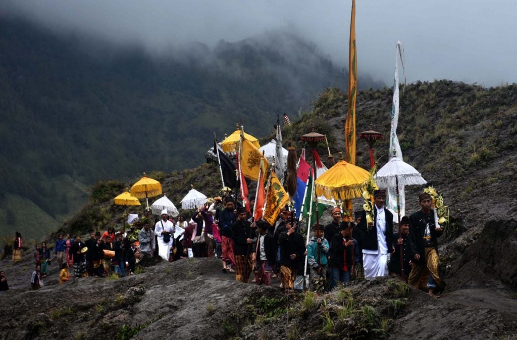 Melasti ceremony for Tengger people: Hoping for peaceful elections