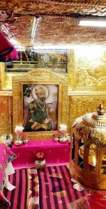 Interior view of Gurdwara Sis Ganj Sahib